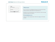 Tablet Screenshot of info.diakonie-sh.de